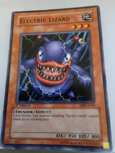 Electric Lizard Mrd-e048. 1st Edition Yugioh Card Rare - Picture 1 of 3