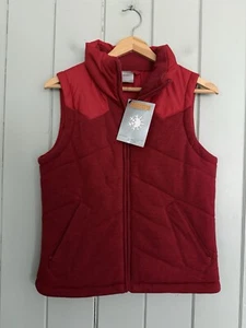 NOWT Vtg Nike 6.0 Puffer Vest S Small Red Full Zip Sportswear Thermore NEW - Picture 1 of 7