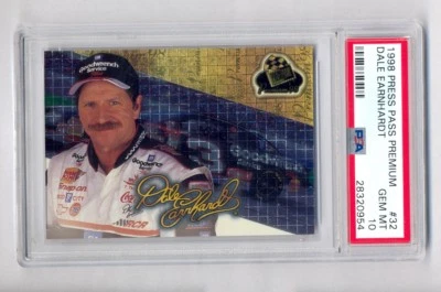 Dale Earnhardt 1998 Press Pass Premium #32 Foil Card PSA 10 GEM MINT POP 1 - Image 1 of 2