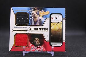 2003-04 Fleer Authentix Jersey Game of the Week Ripped Carlos Boozer Eddy Curry