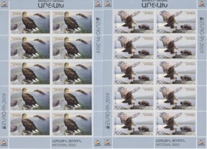 EUROPE CEPT 2019 BIRDS BIRDS - NAGORNO KARABAKH ARZACH ARTSAKH 191-92 MINI SHEET ** - Picture 1 of 1