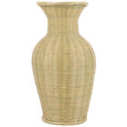 Wooden Seaweed Weave Basket Vase Rustic Decorative Flower Pot-NJ