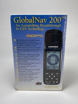 NOS Lowrance GlobalNav 212 Hunting Camping Hiking Fishing Global Navigation NEW - Image 1 of 4