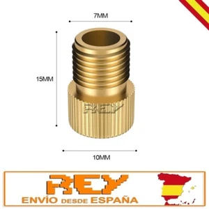 2x Adaptador Válvula Bicicleta Aleación de Aluminio Convertidor Dorado 2x d170 - Imagen 1 de 6