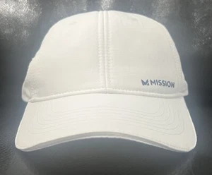 NWT Mission Cooling Performance Hat White Adjustable Cap - Picture 1 of 22
