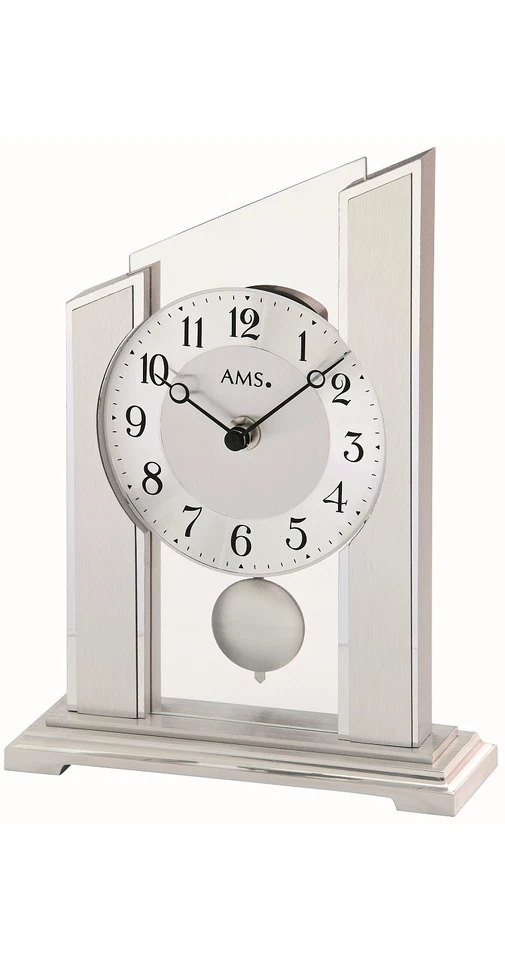 Modern clock with quartz movement from AMS AM T1169 NEW - Image 1 of 1