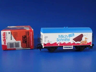 MARKLIN H0 - 44203 - Refrigerator Reefer Car: Milchschnitte / BOX - LN - Image 1 of 3