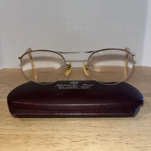 RARE Vtg Ornate American Optical RIMWAY FUL VUE E46 AO 1/10 12k GF Half Rim NICE - Picture 1 of 18