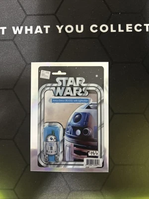 Topps Chrome Star Wars 2025 Comicfractor R2-D2 Case Hit SP Artoo-detoo Figure - Image 1 of 2