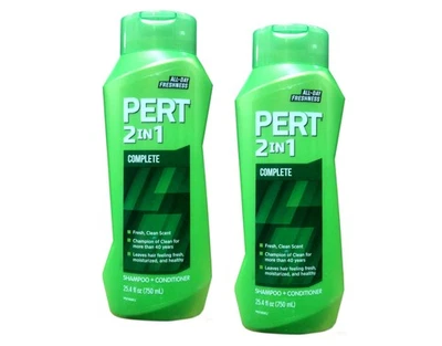Pert Classic Clean 2 en 1, para cabello normal, 25,4 fl oz (paquete de 2) Foto 1 de 3
