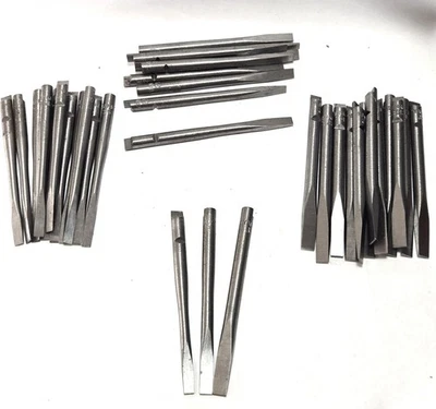 3 Stanley Yankee No. push drill Screwdriver FLAT Bits -  5/32" - 3/16" - 7/32" - Image 1 of 4