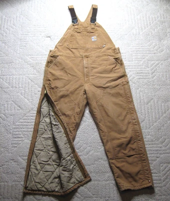 Carhartt Mens Double Knee Insulated Bibs Flame Resist FR 4 HRC SEE MEASUREMENTS - Image 1 of 4