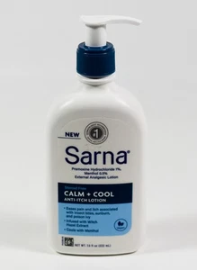 Sarna CALM + COOL Anti Itch Lotion 7.5oz Steroid Free Relief vegan 03/2026 - Picture 1 of 2