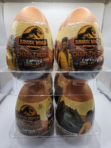 LOT OF 12 - Jurassic World Chaos Theory Captivz Build N Battle Dinos Slime Egg - Picture 1 of 5