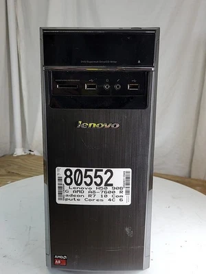 PC de escritorio Lenovo H50 90BG AMD A8-7600 Radeon R7 8 GB VER NOTAS Foto 1 de 4