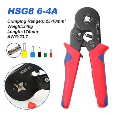 0.25-10mm² Ferrule Terminal Crimping Tool Wire Cord End Connector Crimper Pliers - Image 1 of 4