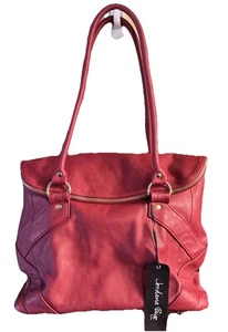 Bellissima borsa a tracolla Jordana Paige Quinn rossa vegan in pelle per maglieria nuova con etichette - Foto 1 di 20