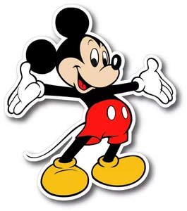 MICKEY MOUSE KIDS CARTOON DECAL STICKER 3M USA CAR TRUCK VEHICLE WINDOW WALL - Picture 1 of 5