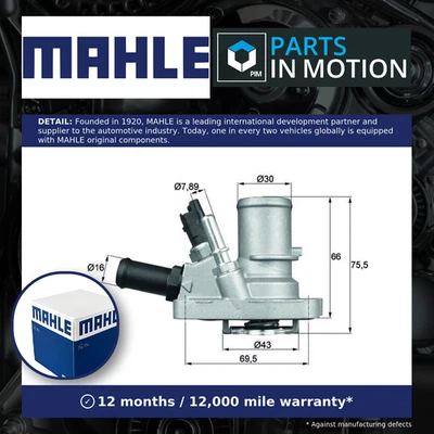 Termostato refrigerante compatible con FIAT IDEA 350 1.4 2004 en Mahle 0000055194029 Calidad Foto 1 de 4