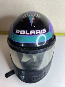 Vintage Polaris By Bell Indy Snowmobile Helmet Full Face USA Made Size Large - Picture 1 of 18