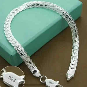 Elegante pulsera de plata de ley 925 con tesoro brillante - Imagen 1 de 6