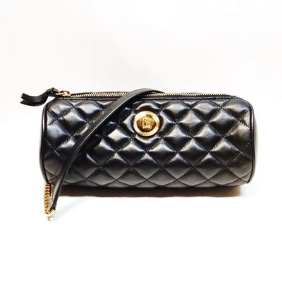 NO TARIFF VERSACE Shoulder Bag Black Leather 2274944 - Image 1 of 4