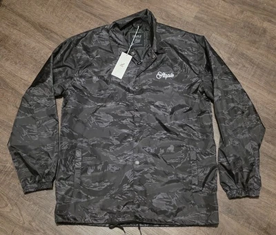 NUEVO CON ETIQUETAS Staple Pigeon • Thread Beast • Cortavientos Negro Camuflaje • Talla Grande Foto 1 de 4