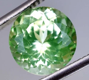 5.80 Ct Natural Green Peridot Round Shape VVS Pak Gemstone AGL Certified - Picture 1 of 7