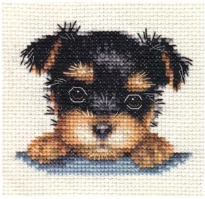 YORKSHIRE TERRIER PUP Dog ~ Full counted cross stitch kit + All materials *Fido - Picture 1 of 1