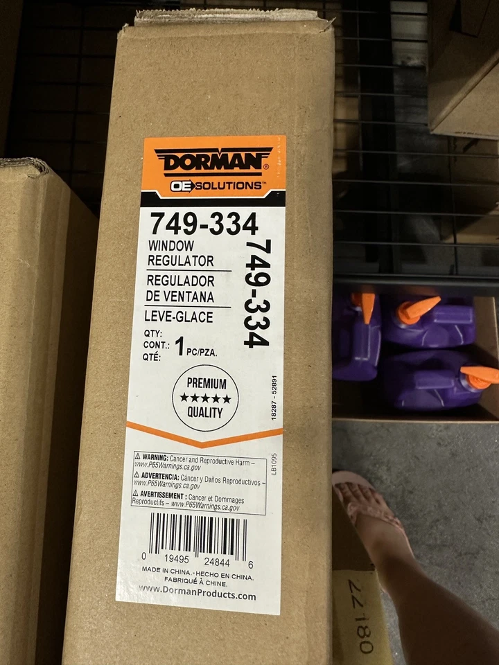 Window Regulator Dorman 749-334 fits 07-09 Hyundai Elantra - Image 1 of 2