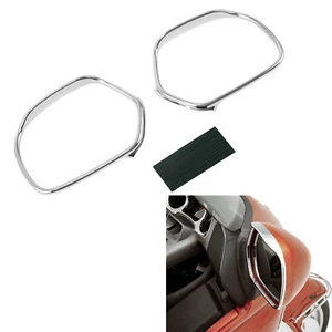 Chrome Mirrors Trim Decoration Fit For Honda Goldwing 1800 GL1800 2001-2017 - Bild 1 von 15