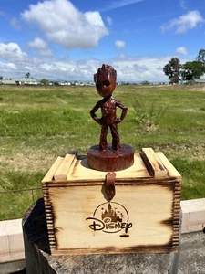 Marvel Baby Groot Wood Carving - Picture 1 of 6