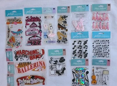 Jolee's Boutique Dance & Music Scrapbook Stickers - UPDATED 05/04/24 - Image 1 of 4