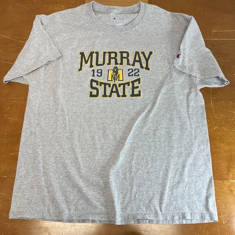 Murray State Racers Shirt Mens Extra Large Gray Short Sleeve Champion Cover