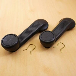 HONDA ACCORD Coupe Sedan 2 4-Door 1991 92 93 WINDOW DOOR HANDLE CRANK GRAY 2x - Picture 1 of 8