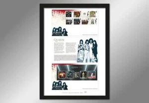 Queen Freddie Mercury Framed Stamps Set - Royal Mail Edition Size 995 RARE - Picture 1 of 9