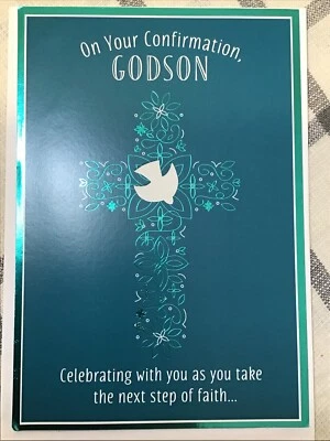Hallmark Beautiful Godson On Your Confirmation Greeting Card - Image 1 of 4