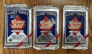 Looney Tunes • Comic Ball Karten • 1990 • 3 12er Pack • Neu ungeöffnet - Bild 1 von 2