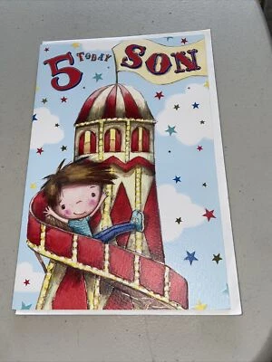 Tarjeta de cumpleaños grande Jelly Beans - hijo 5º cumpleaños Foto 1 de 2