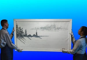 XXL 411 Kunst Auktion Gemälde Art Work auf Leinwand signiert t. g. kellnberger - Bild 1 von 12