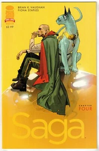 SAGA #4 (2012)- CVR A 1ST PRINT- BRIAN K VAUGHN FIONA STAPLES- VF/VF+ - Picture 1 of 2