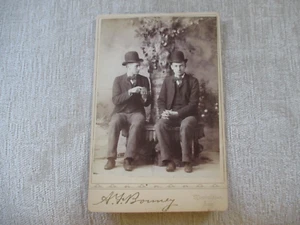 Vintage Photograph Cabinet Card, Two Men, Gay Interest, Marshalltown, IA - Picture 1 of 13