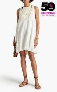 PVP €2908 VALENTINO Vestido Bobble Satinado IT42 US6 UK10 M Marfil Seda Forrado En Capas - Imagen 1 de 7
