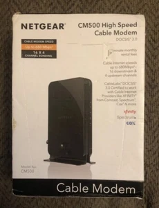 NETGEAR CM500 High Speed Cable Modem 680 Mbps - Black- BARELY USED - Picture 1 of 3