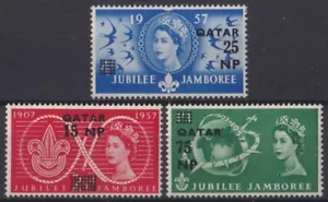 F-EX43680 QATAR MH 1958 SOBREIMPRESIÓN JAMBOREE JUBILEO SCOUTING BOYS SCOUT. - Imagen 1 de 2