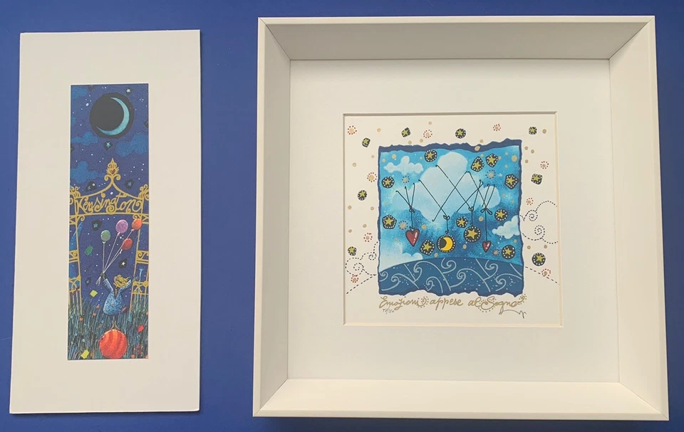 SERIGRAFIA ANDREA AGOSTINI 16x16 “ EMOZIONI APPESE AL SOGNO ” +STAMPA  IN REGALO - Immagine 1 di 1