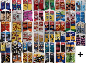 A-M Odd Sox Crazy Socks Mens Size 6-12 Crew Socks Novelty Gift Gag Funny - Picture 1 of 92