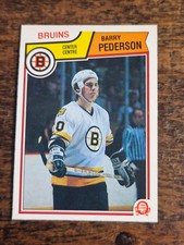 1983-84 O-PEE-CHEE NHL HOCKEY #57 BARRY PEDERSON BOSTON BRUINS