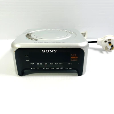 Sony Dream Machine Dual Alarm FM/AM Clock Radio ICF-C317 Tested and Working - Image 1 of 4