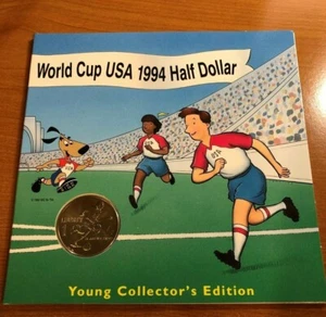 1994 World Cup Soccer Young Collectors BU Half Dollar Commemorative w/COA & OGP - Picture 1 of 7